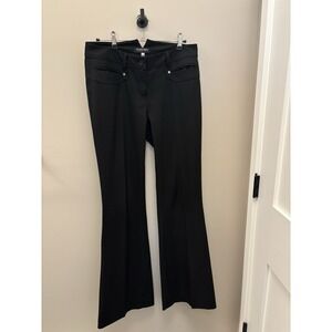 Blacky dress Berlin Pants women's eight black wide leg silver button